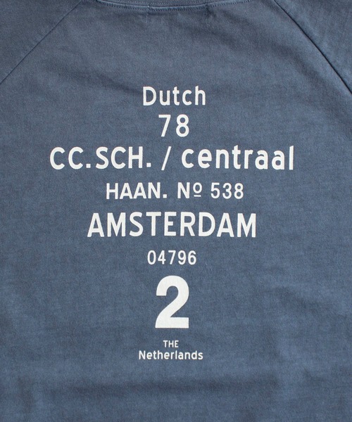 ALL ORDINARIES(オールオーディナリーズ)の「ピグメント染め Dutch78 ラグラン半袖Tシャツ(Tシャツ/カットソー・レディース・ネイビー/ライトグレー/イエロー/アイボリー・S/M/L/XL)」の18枚目の写真