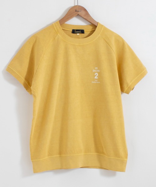 ALL ORDINARIES(オールオーディナリーズ)の「ピグメント染め Dutch78 ラグラン半袖Tシャツ(Tシャツ/カットソー・レディース・ネイビー/ライトグレー/イエロー/アイボリー・S/M/L/XL)」の21枚目の写真