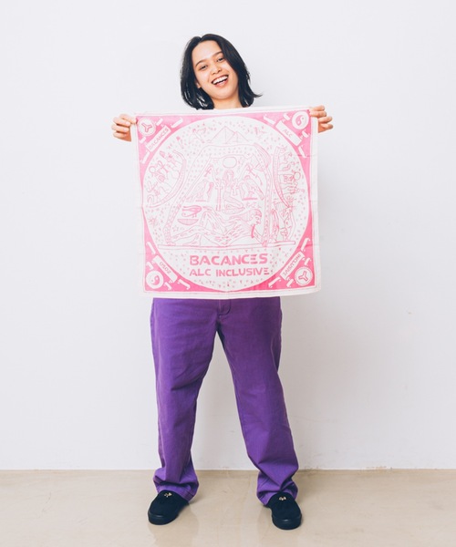 AlexanderLeeChang（アレキサンダーリーチャン）の「BLC EGYPT BANDANA（バンダナ/スカーフ・メンズ・ピンク/グリーン/ブルー・ONESIZE）」の6枚目の写真