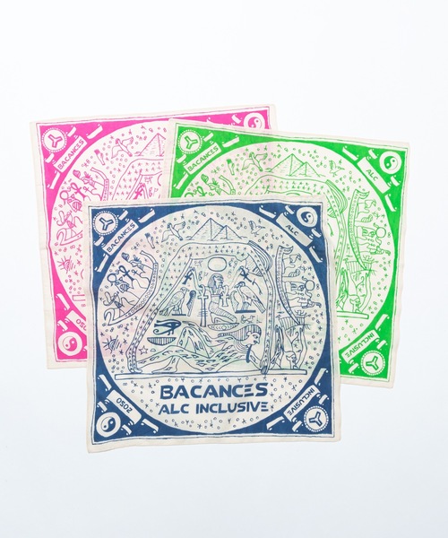 AlexanderLeeChang（アレキサンダーリーチャン）の「BLC EGYPT BANDANA（バンダナ/スカーフ・メンズ・ピンク/グリーン/ブルー・ONESIZE）」の4枚目の写真