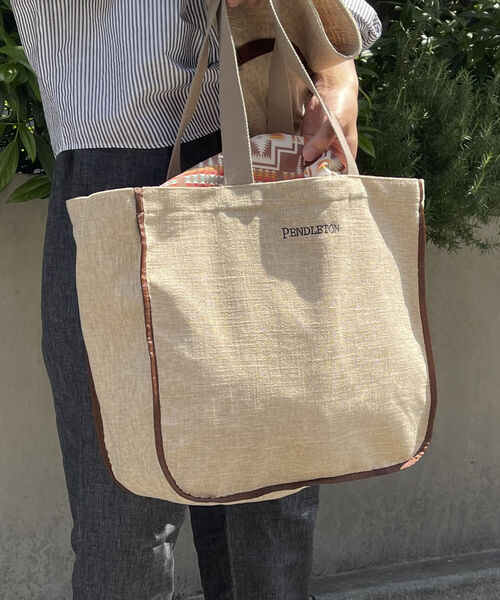 PENDLETON(ペンドルトン)の「【PENDLETON/ペンドルトン】SUMMER TOTE PDT-000-231017(トートバッグ・メンズ・ベージュ/ブラック・FREE)」の21枚目の写真
