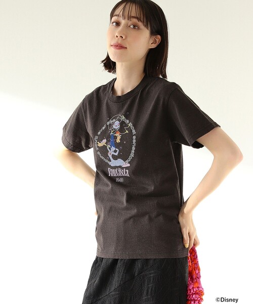 Ray BEAMS（レイビームス）の「south for F × Ray BEAMS / 別注 Fantasia Tシャツ（Tシャツ/カットソー・レディース・ホワイト/ブラック・ONE SIZE）」の6枚目の写真