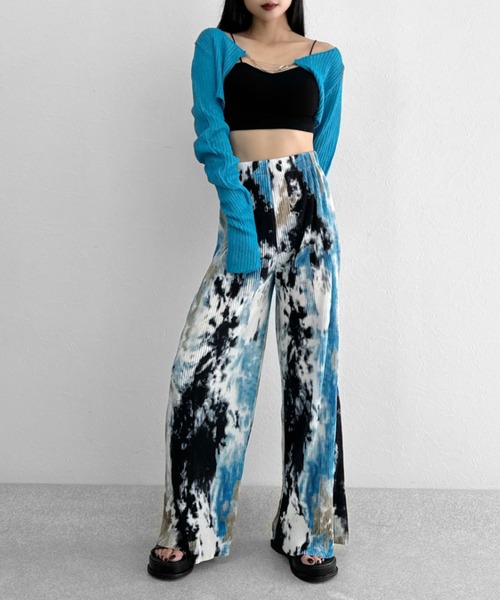 セール】【LVEU.】タイダイ柄プリーツパンツ / ボトムス パンツ