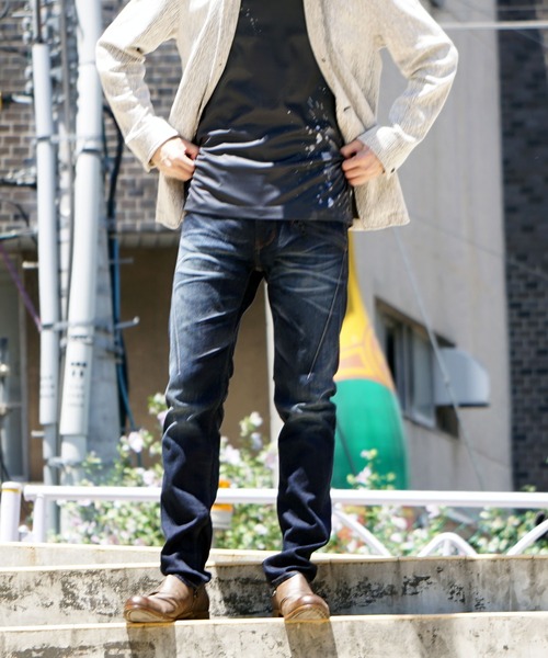 HIDEAWAYS NICOLE（ハイダウェイニコル）の「バイロフトストレッチデニムパンツ（デニムパンツ・メンズ・インディゴブルー/オフホワイト/ブラック・SMALL/MEDIUM/LARGE/X-LARGE）」の18枚目の写真