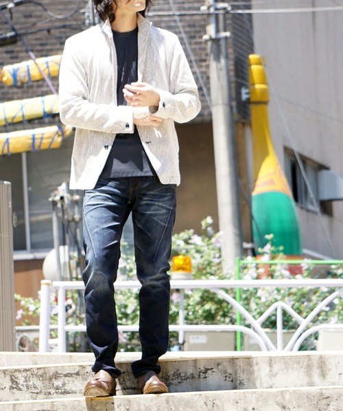 HIDEAWAYS NICOLE（ハイダウェイニコル）の「バイロフトストレッチデニムパンツ（デニムパンツ・メンズ・インディゴブルー/オフホワイト/ブラック・SMALL/MEDIUM/LARGE/X-LARGE）」の19枚目の写真