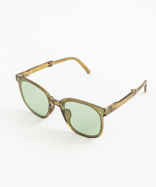 Rocky Monroe(ロッキーモンロー)の「ウェリントン型UVカット折りたたみサングラス(サングラス・メンズ・ピンク/ブルー/ブラック/カーキ・FREE)」の11枚目の写真