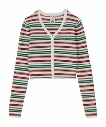 X-girl | STRIPED KNIT CARDIGAN(カーディガン/ボレロ)