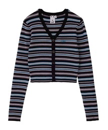 X-girl | STRIPED KNIT CARDIGAN(カーディガン/ボレロ)