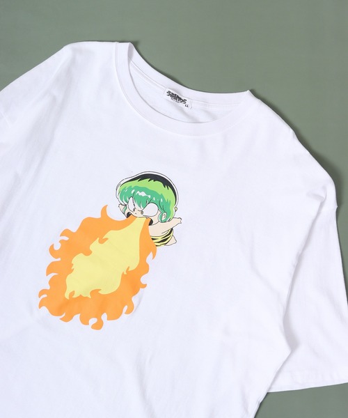 うる星やつら(ウルセイヤツラ)の「うる星やつら 半袖 Tシャツ(Tシャツ/カットソー・メンズ・ブラック/ホワイト系その他/エメラルド/オレンジ/ネイビー/ホワイト・LL/L/M)」の2枚目の写真