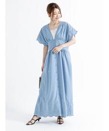 Te chichi | スカラップエンブロイダリーワンピース(ワンピース)