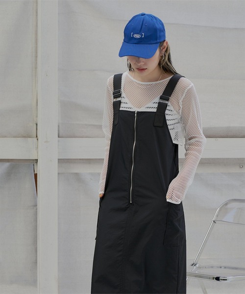 miette(ミエット)の「サロペットスカート(ジャンパースカート・レディース・ブラック・FREE)」の3枚目の写真