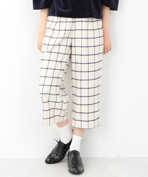 CAROLINA GLASER（カロリナ グレイサー）の「CAROLINA GLASER / チェックパンツ（その他パンツ・レディース・ホワイト/グレー・ONE SIZE）」の18枚目の写真