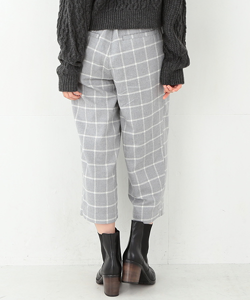 CAROLINA GLASER（カロリナ グレイサー）の「CAROLINA GLASER / チェックパンツ（その他パンツ・レディース・ホワイト/グレー・ONE SIZE）」の8枚目の写真