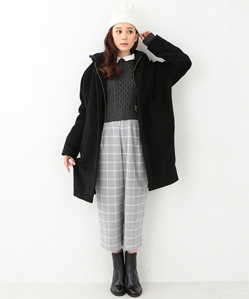 CAROLINA GLASER（カロリナ グレイサー）の「CAROLINA GLASER / チェックパンツ（その他パンツ・レディース・ホワイト/グレー・ONE SIZE）」の11枚目の写真