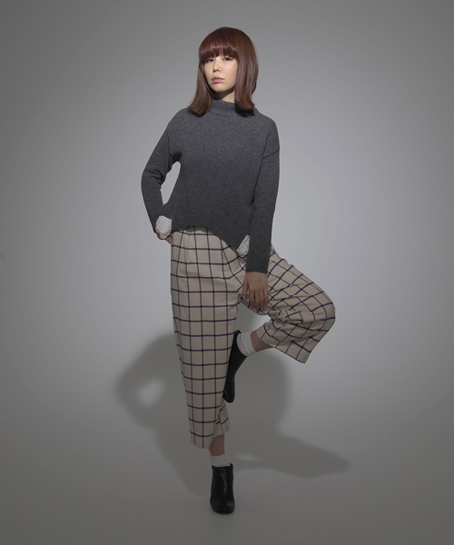 CAROLINA GLASER（カロリナ グレイサー）の「CAROLINA GLASER / チェックパンツ（その他パンツ・レディース・ホワイト/グレー・ONE SIZE）」の22枚目の写真