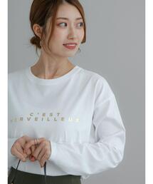 Te chichi | 箔ロゴプリントロンT(Tシャツ/カットソー)