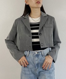 ISOOK | 【ISOOK / アイスー】ショートテーラードジャケット / クロップドジャケット キレイめ ZOZOTOWN限定(テーラードジャケット)