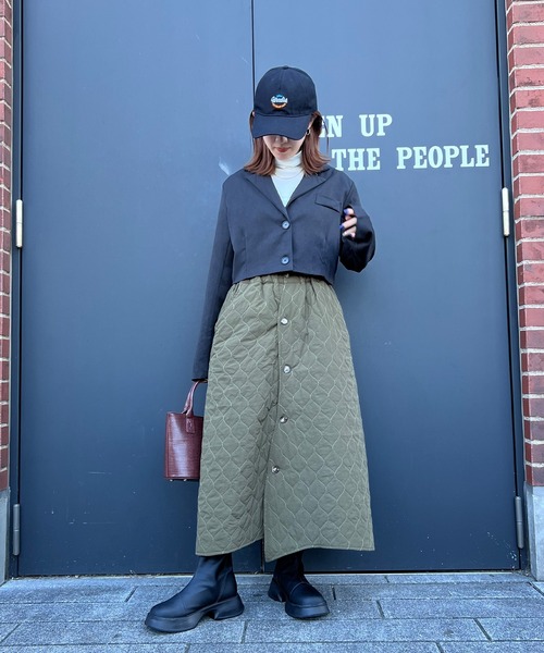 ISOOK（アイスー）の「【ISOOK / アイスー】ショートテーラードジャケット / クロップドジャケット キレイめ ZOZOTOWN限定（テーラードジャケット・レディース・グレー/ブラック・FREE）」の19枚目の写真