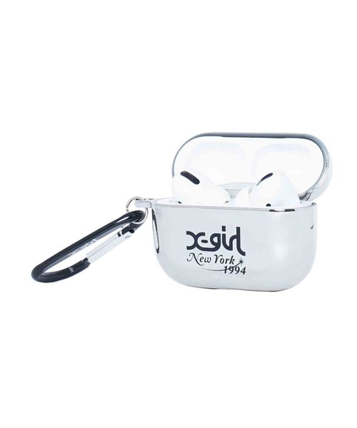 X-girl（エックスガール）の「METALLIC Airpods Pro CASE（スマホグッズ・レディース・シルバー・ONE SIZE）」の2枚目の写真