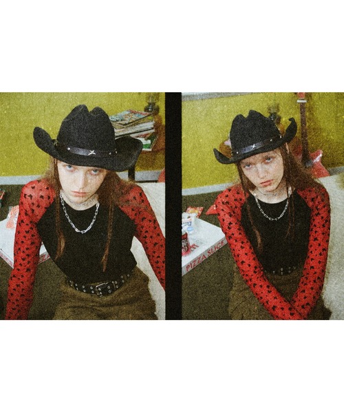 FOREVER 21（フォーエバー トゥエンティーワン）の「【2023AW】袖チュールラグランT（Tシャツ/カットソー・レディース・ブラック/レッド・FREE）」の20枚目の写真