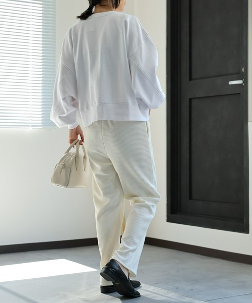 セール】【USAコットン】ショート丈プルオーバー/シンプル