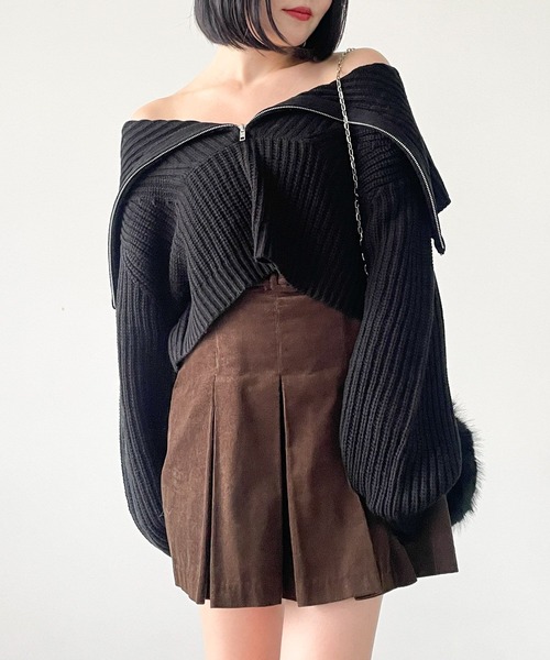 Heather（ヘザー）の「ハーフZIPニットプルオーバー 979632（ニット