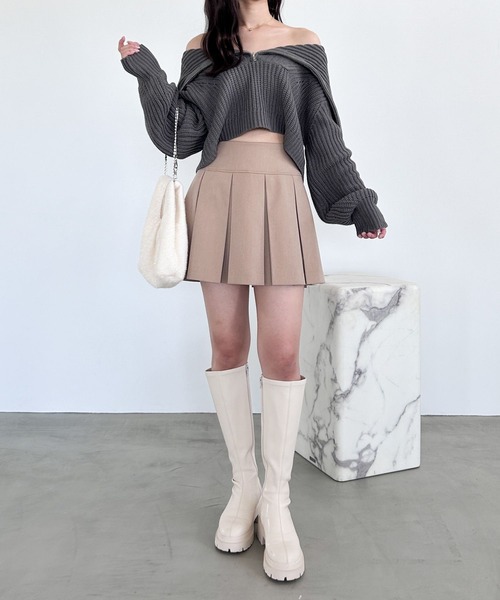 Heather（ヘザー）の「ハーフZIPニットプルオーバー　979632（ニット/セーター・レディース・アイボリー/グレー/ブラック・FREE）」の14枚目の写真