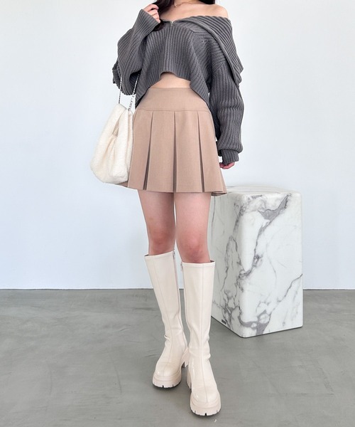 Heather（ヘザー）の「ハーフZIPニットプルオーバー　979632（ニット/セーター・レディース・アイボリー/グレー/ブラック・FREE）」の12枚目の写真