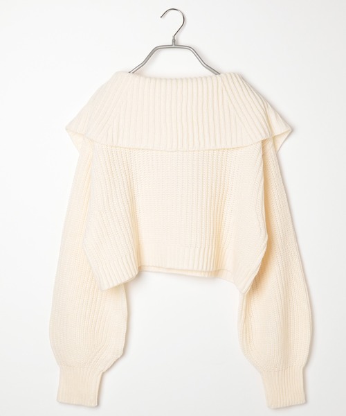 Heather（ヘザー）の「ハーフZIPニットプルオーバー　979632（ニット/セーター・レディース・アイボリー/グレー/ブラック・FREE）」の20枚目の写真