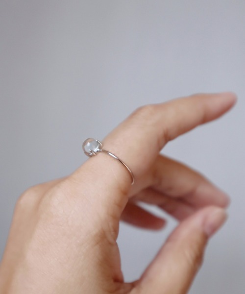 CERCA（チェルカ）の「KAM.accessory/silver925,14kgf/ガラスリング（リング・レディース・C/B/A/D・15号/13号/11号/FREE/7号/17号/9号）」の3枚目の写真