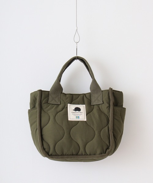 SCANDINAVIAN FOREST（スカンジナビアン・フォレスト）の「SCANDINAVIAN FOREST　ウェーブキルトミニトート（トートバッグ・メンズ・オフホワイト/カーキ/ブラック/カーキ系/ブラック系/グレイッシュベージュ/グレー/グリーン系その他/ブラック系1・F/FREE）」の12枚目の写真