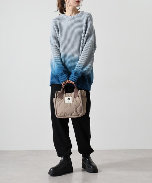 SCANDINAVIAN FOREST（スカンジナビアン・フォレスト）の「SCANDINAVIAN FOREST　ウェーブキルトミニトート（トートバッグ・メンズ・オフホワイト/カーキ/ブラック/カーキ系/ブラック系/グレイッシュベージュ/グレー/グリーン系その他/ブラック系1・F/FREE）」の16枚目の写真