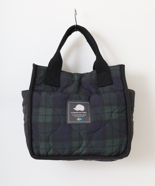 SCANDINAVIAN FOREST（スカンジナビアン・フォレスト）の「SCANDINAVIAN FOREST　ウェーブキルトミニトート（トートバッグ・メンズ・オフホワイト/カーキ/ブラック/カーキ系/ブラック系/グレイッシュベージュ/グレー/グリーン系その他/ブラック系1・F/FREE）」の19枚目の写真