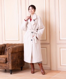 INED CLARO | 中綿テーラーカラーコート(トレンチコート)