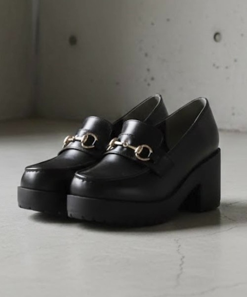 LibertyDoll(リバティードール)の「大きいサイズ 軽量厚底 7.5cmハイソールローファー(ローファー・メンズ・ブラック系1/ブラック系3/ブラック系2/ブラック系4/ブラック系5/ブラック系6・41/43/45)」の1枚目の写真