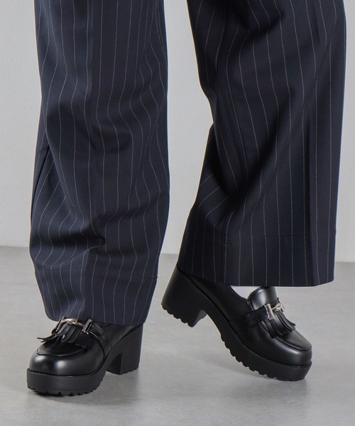 LibertyDoll(リバティードール)の「大きいサイズ 軽量厚底 7.5cmハイソールローファー(ローファー・メンズ・ブラック系1/ブラック系3/ブラック系2/ブラック系4/ブラック系5/ブラック系6・41/43/45)」の11枚目の写真