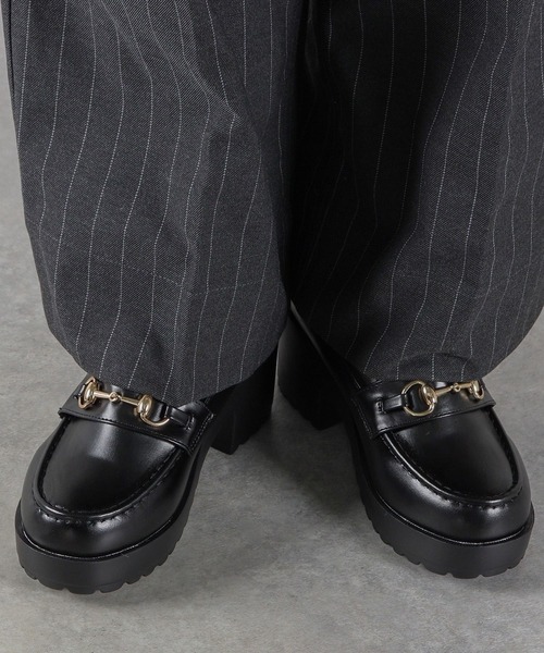 LibertyDoll(リバティードール)の「大きいサイズ 軽量厚底 7.5cmハイソールローファー(ローファー・メンズ・ブラック系1/ブラック系3/ブラック系2/ブラック系4/ブラック系5/ブラック系6・41/43/45)」の10枚目の写真