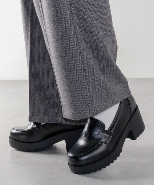 LibertyDoll(リバティードール)の「大きいサイズ 軽量厚底 7.5cmハイソールローファー(ローファー・メンズ・ブラック系1/ブラック系3/ブラック系2/ブラック系4/ブラック系5/ブラック系6・41/43/45)」の15枚目の写真