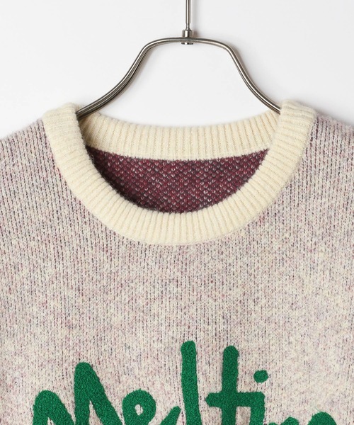 PBLIM(ページボーイリム)の「PBLIM/クローバーモチーフニット(ニット/セーター・レディース・ネイビー/オフホワイト/イエロー/ブルー・FREE)」の8枚目の写真