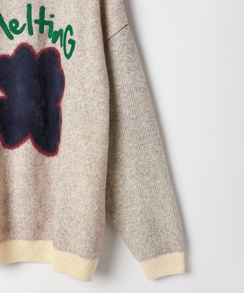 PBLIM(ページボーイリム)の「PBLIM/クローバーモチーフニット(ニット/セーター・レディース・ネイビー/オフホワイト/イエロー/ブルー・FREE)」の10枚目の写真