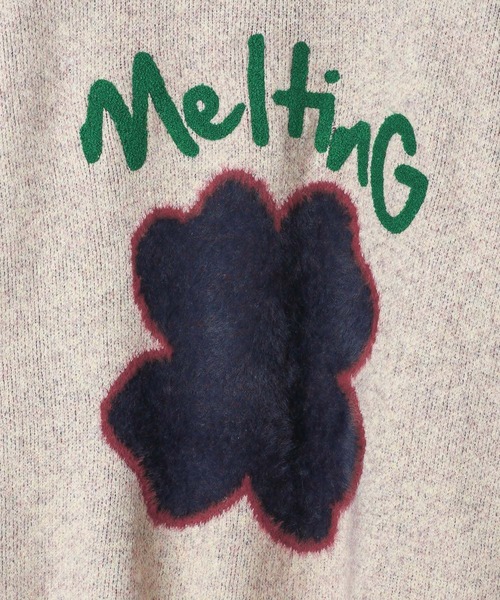 PBLIM(ページボーイリム)の「PBLIM/クローバーモチーフニット(ニット/セーター・レディース・ネイビー/オフホワイト/イエロー/ブルー・FREE)」の12枚目の写真