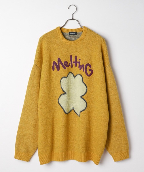 PBLIM(ページボーイリム)の「PBLIM/クローバーモチーフニット(ニット/セーター・レディース・ネイビー/オフホワイト/イエロー/ブルー・FREE)」の13枚目の写真