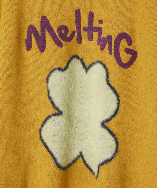 PBLIM(ページボーイリム)の「PBLIM/クローバーモチーフニット(ニット/セーター・レディース・ネイビー/オフホワイト/イエロー/ブルー・FREE)」の14枚目の写真