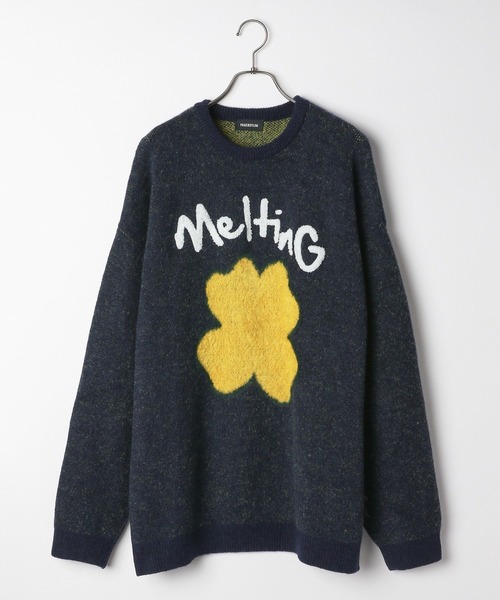 PBLIM(ページボーイリム)の「PBLIM/クローバーモチーフニット(ニット/セーター・レディース・ネイビー/オフホワイト/イエロー/ブルー・FREE)」の17枚目の写真