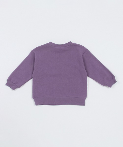 petit main(プティマイン)の「【& Re】ワンポイント裏起毛トレーナー(スウェット・キッズ・アイボリー/ネイビー/パープル/トップグレー/グリーン・100cm/120cm/130cm/110cm/90cm/80cm)」の6枚目の写真