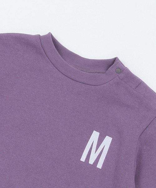 petit main(プティマイン)の「【& Re】ワンポイント裏起毛トレーナー(スウェット・キッズ・アイボリー/ネイビー/パープル/トップグレー/グリーン・100cm/120cm/130cm/110cm/90cm/80cm)」の7枚目の写真