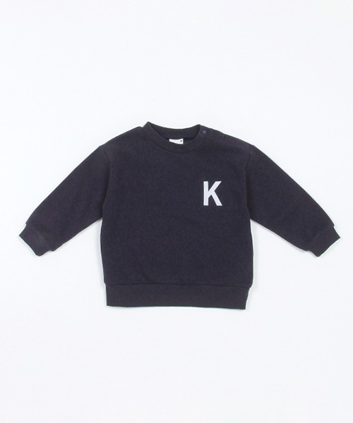 petit main(プティマイン)の「【& Re】ワンポイント裏起毛トレーナー(スウェット・キッズ・アイボリー/ネイビー/パープル/トップグレー/グリーン・100cm/120cm/130cm/110cm/90cm/80cm)」の20枚目の写真