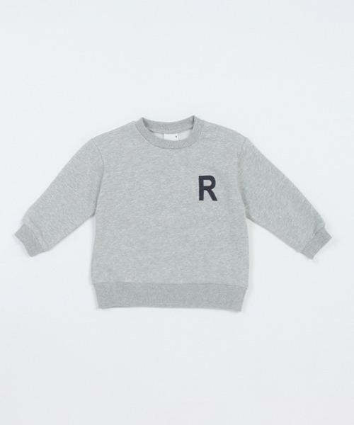 petit main(プティマイン)の「【& Re】ワンポイント裏起毛トレーナー(スウェット・キッズ・アイボリー/ネイビー/パープル/トップグレー/グリーン・100cm/120cm/130cm/110cm/90cm/80cm)」の21枚目の写真