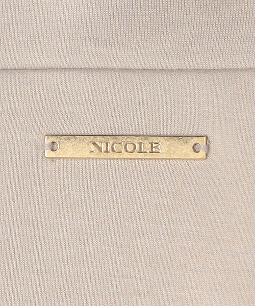 NICOLE white（ニコルホワイト）の「サイドZIPロングタイトスカート／ダンボールポンチ（スカート・レディース・ベージュ/オフホワイト/ブラック・FREE）」の6枚目の写真