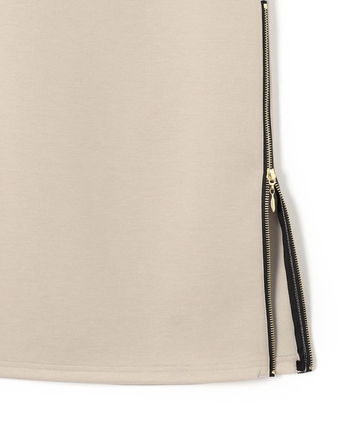 NICOLE white（ニコルホワイト）の「サイドZIPロングタイトスカート／ダンボールポンチ（スカート・レディース・ベージュ/オフホワイト/ブラック・FREE）」の8枚目の写真